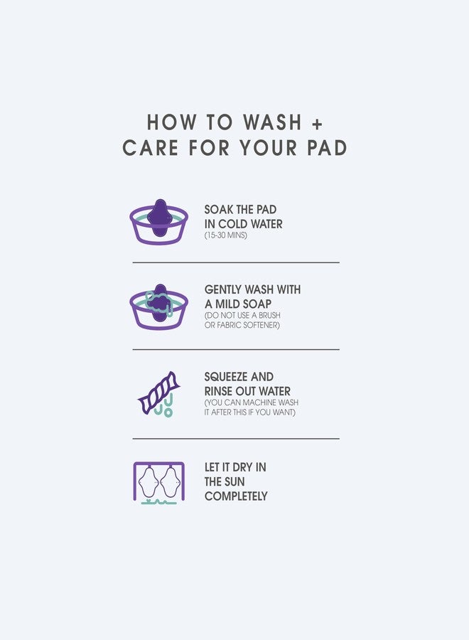 Rebelle Reusable Foldable Sanitary Pad for Women Pack of 2 (XL - Dark) | Safest Cloth Pad | Easy to Wash and Reuse | Multi layered protection | Rash Free Cotton Fabric | Lasts Up To 18 months - Image 4